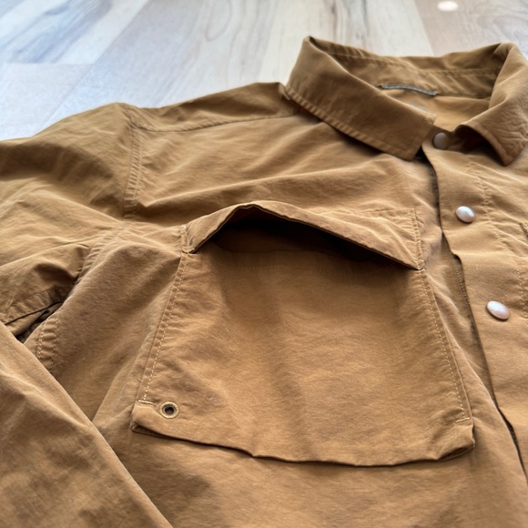 REI Co-op Savanna Trails Light Weight Long Sleeve Snap Button Hiking Shirt Brown - Picture 6 of 16